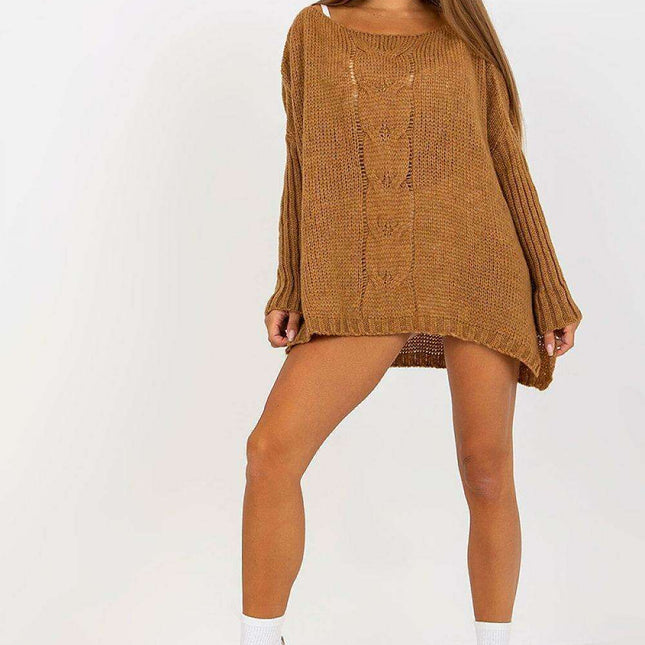 Chic Ochre Cozy Knit Jumper - Style Meets Comfort!