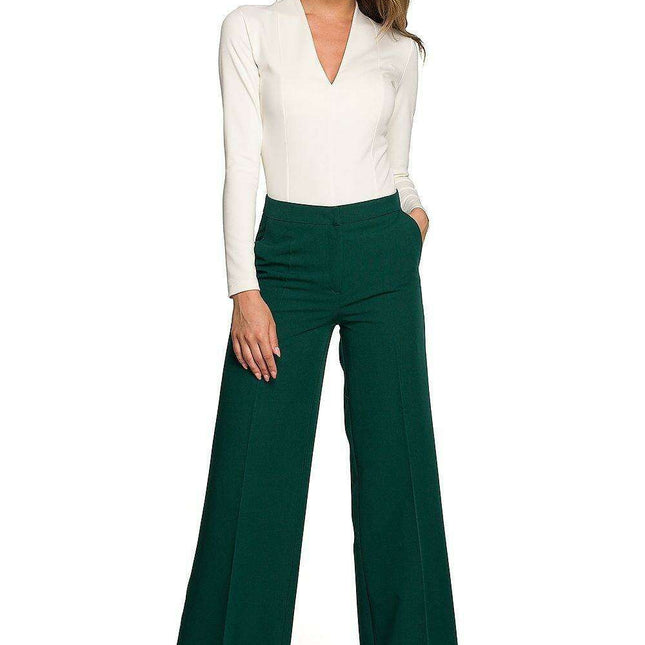 Stylove Women's Chic Wide-Leg Pants - Timeless Femininity