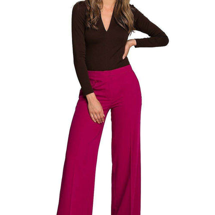 Stylove Women's Chic Wide-Leg Pants - Timeless Femininity