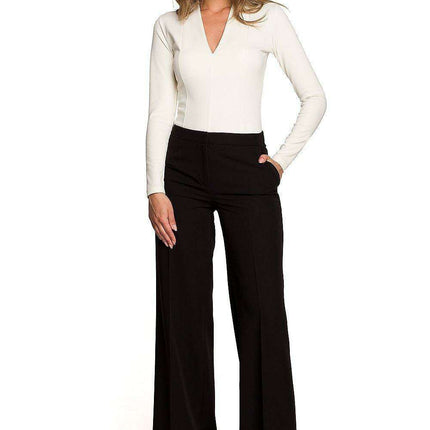 Stylove Women's Chic Wide-Leg Pants - Timeless Femininity