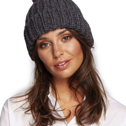 Charming Pom-Pom Knit Beanie