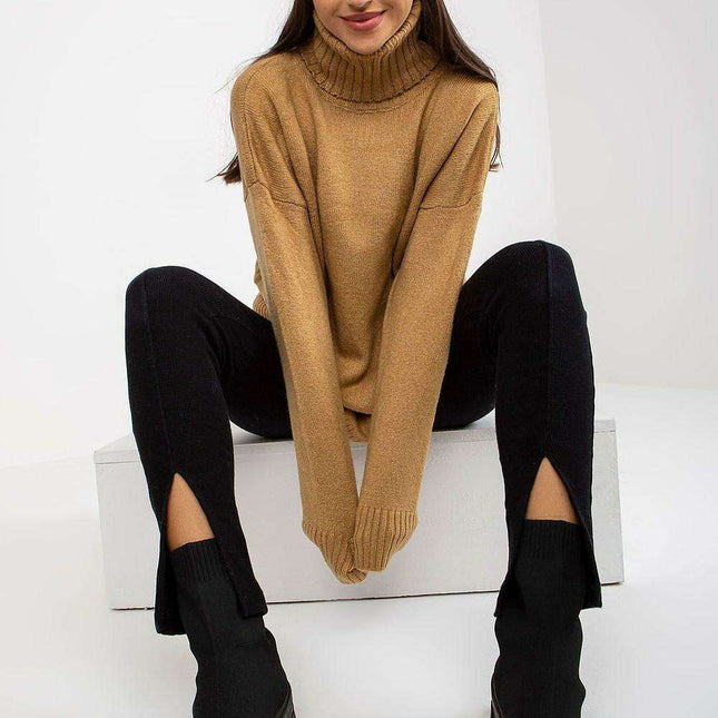 Chic Parisian Turtleneck Sweater For Elegant Everyday Wear