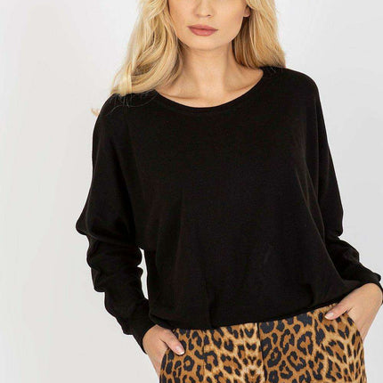 Sophisticated Boatneck Sweater with Stylish Back Slit