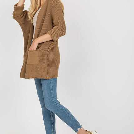 Parisian Cardigan With Pockets Three Quarter Sleeve - Très Elite