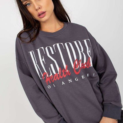 Trendy Tucked-In Cotton Blend Sweatshirt for Effortless Style