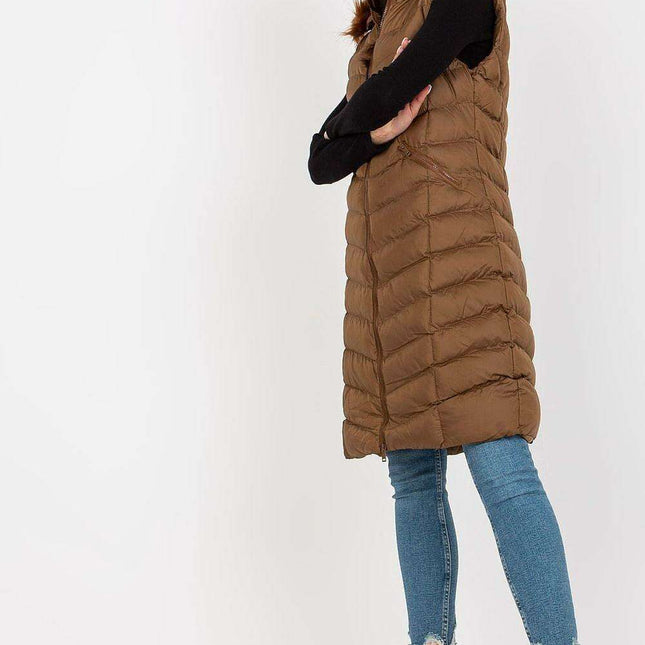 Parisian Chic Detachable Hooded Down Vest for Urban Style