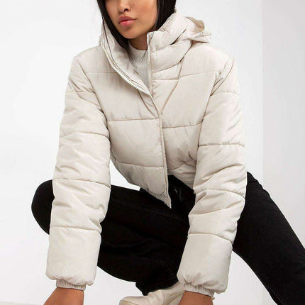 Insulated Quilted Hooded Jacket