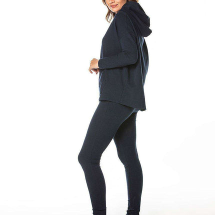 Cozy Polish Knit Hoodie with Kangaroo Pocket - Comfortable Sweatshirt