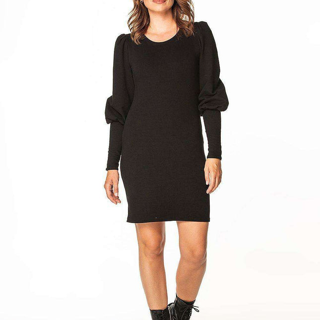 Tessita Boat Neck Mini Dress - Cozy Knitted Style