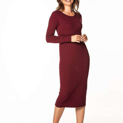 Tessita Cotton Knit Boat Neck Dress