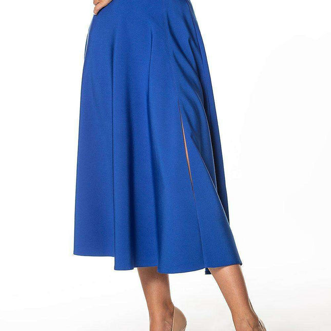 Tessita Stylish Side-Slit Midi Skirt