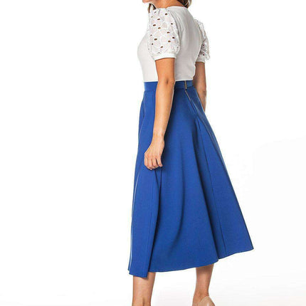 Tessita Stylish Side-Slit Midi Skirt