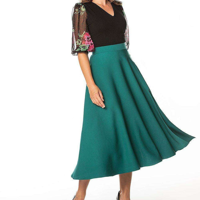 Sophisticated Tessita Midi Skirt with Trendy Zipper Accent