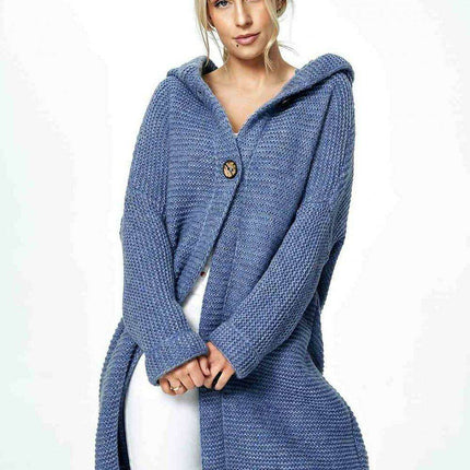 Elegant Hooded Knitted Cardigan for Ultimate Comfort