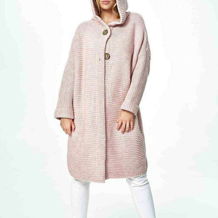 Elegant Hooded Knitted Cardigan for Ultimate Comfort