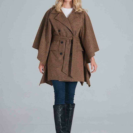 Chic Double-Breasted Winter Wrap Coat