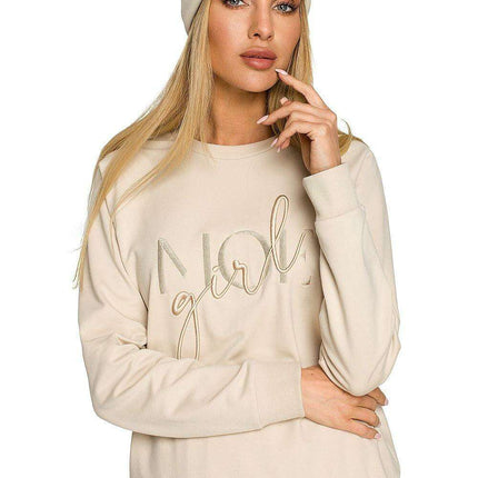 Autumn Chic Embroidered Knit Beanie