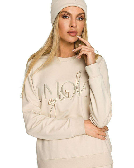 Autumn Chic Embroidered Knit Beanie