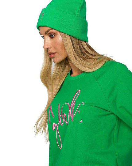 Autumn Chic Embroidered Knit Beanie