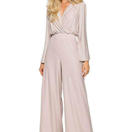 Chic Brocade Elegance Jumpsuit
