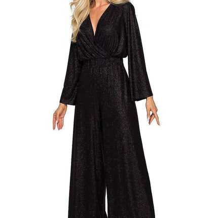 Chic Brocade Elegance Jumpsuit