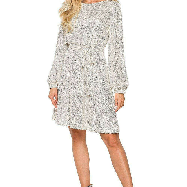 Glamorous Reversible Sequin Evening Dress