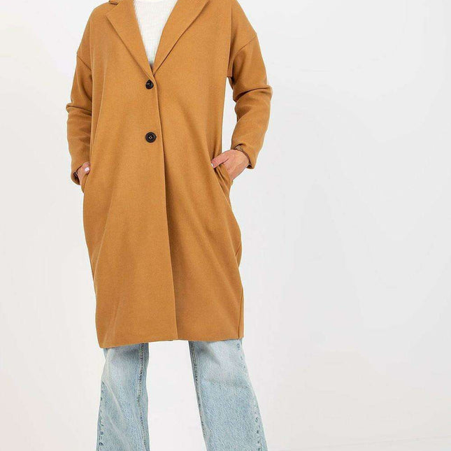 Sophisticated Bella Longline Overcoat with Practical Side Pockets