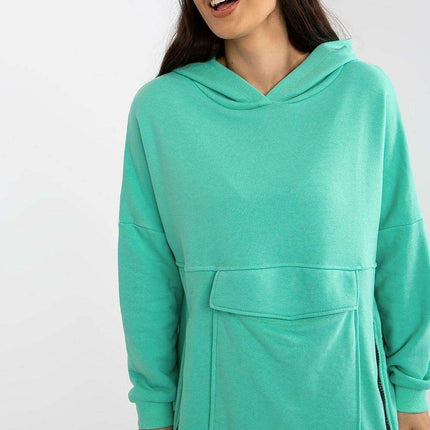 Chic Zip-Up Hooded Sweatshirt