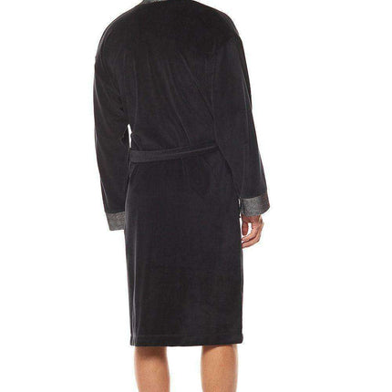 Sumptuous Men's Velour Shawl Collar Robe