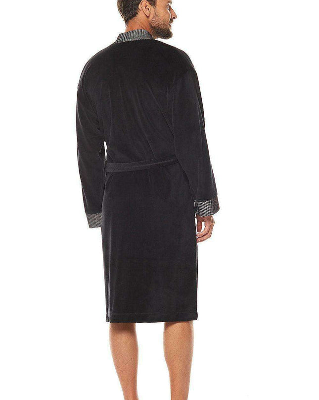 Sumptuous Men's Velour Shawl Collar Robe