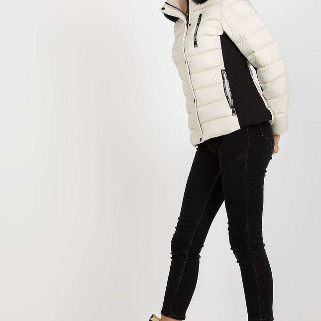 Chic Insulated Winter Coat with Removable Faux Fur Hood
