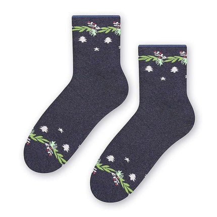 Steven's Cozy Holiday Cotton Terry Socks