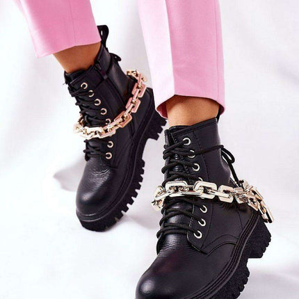 Chic Eco-Friendly Leather Boots Style 173440