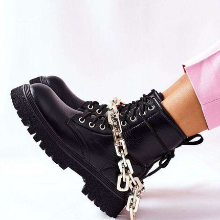 Chic Eco-Friendly Leather Boots Style 173440
