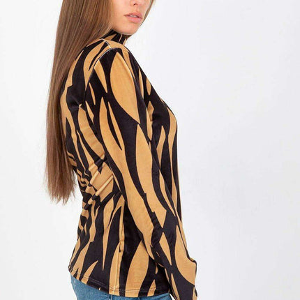 Chic Velour Blouse With Parisian Flair European Elegance