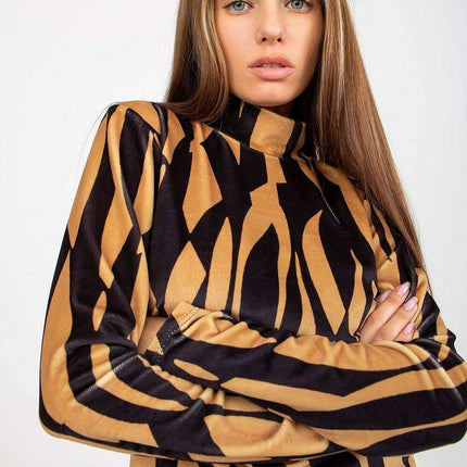 Chic Velour Blouse With Parisian Flair European Elegance