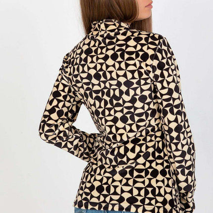 Chic Velour Blouse With Parisian Flair European Elegance