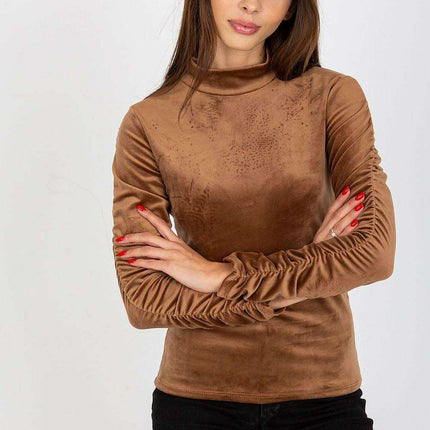 Chic Paris Velour Blouse for Elegant European Style