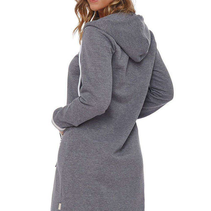 Opulent Women's Hooded Zip-Up Bathrobe for Ultimate Comfort