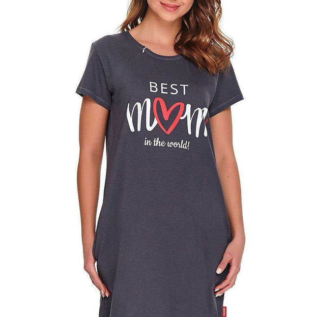 Chic Comfort Zip-Up Nightshirt