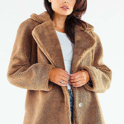 Winter Chic Fur-Lined Coat