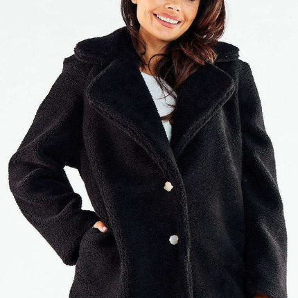 Winter Chic Fur-Lined Coat