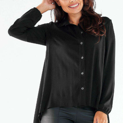 Chic Urban Long Sleeve Blouse - Distinctive Polish Design