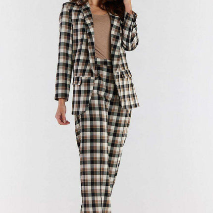 Elevated High-Waist Wide-Leg Trousers with Sleek Zip Closure