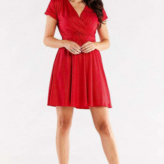 Chic Flare Sleeve Evening Dress