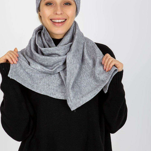 Elegant Angora Blend Winter Hat and Scarf Duo