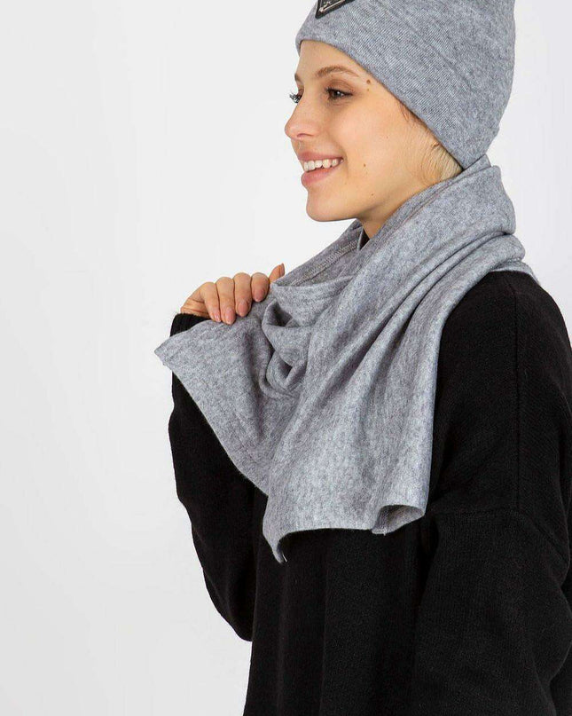 Elegant Angora Blend Winter Hat and Scarf Duo
