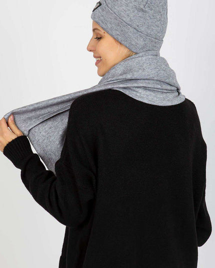 Elegant Angora Blend Winter Hat and Scarf Duo