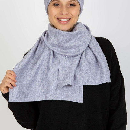 Elegant Angora Blend Winter Hat and Scarf Duo