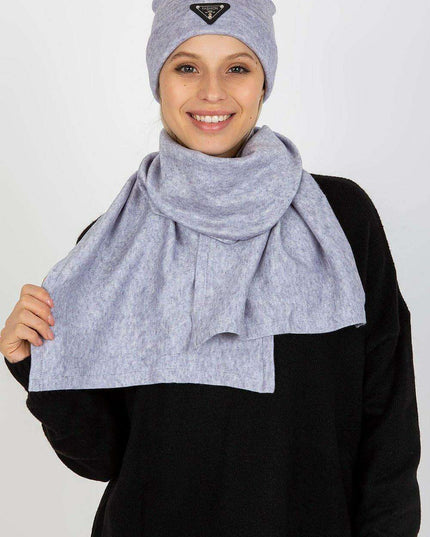 Elegant Angora Blend Winter Hat and Scarf Duo